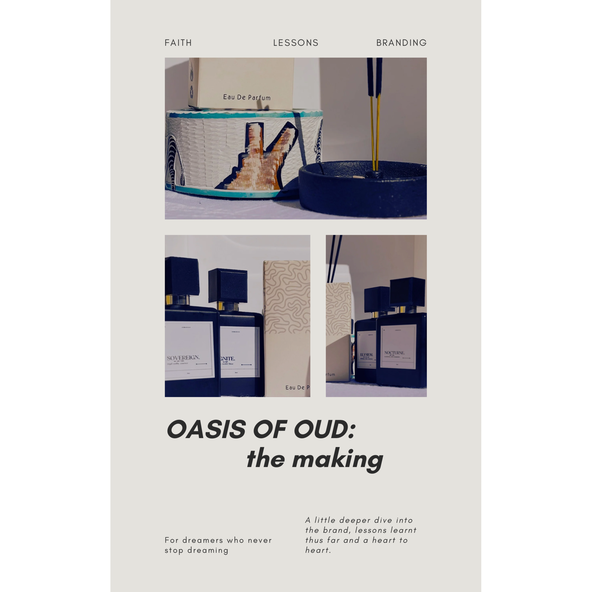 Beige Blue White Aesthetic Modern Clean Photo Collage Book Cover